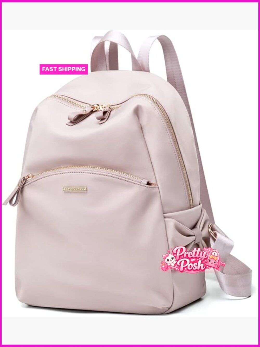 Stylish Mini Laptop Backpack Daypack Handbag Nylon Water Resistant